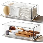 Bathroom Organiser Mini with Drawers, Transparent Drawers Organiser, Stackable Acrylic Make Up Organisers, Cosmetic Organiser