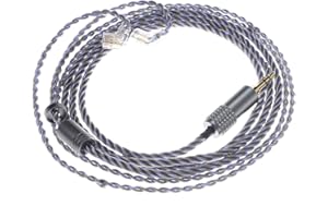 LINSOUL Tripowin Zoe Upgraded Kabel 4-adriges Reines Kupfer Versilbert Kupfer Vergoldet 24AWG Litz Draht für In-Ear-Kopfhörer KZ ZS10 PRO TINHIFI T2 T3 PLUS(Vertieft 2polig)