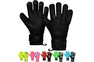 WESTWOOD FOX Guanti da portiere,protezione per le dita,guanti da portiere da calcio,bambini, ragazzi e adulti,