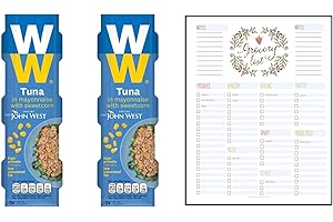 THINK OUTSIDE THE GIFT Tuna in Mayonnaise with Sweetcorn Bundle which Contains Weight Watchers - Pack of 2 which contains 6 x 80g with Grocery List Card