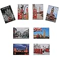 Polar Star 8 pcs Unique British Picture Fridge Magnets, Collectible Souvenir, Designed in U.K., 55mmX80mm(2.12inchX3.12inch), 3mm thickness, Pack of 8