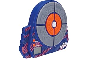 JAZWARES NERF - ELITE Strike and Score Digital Target Nerf, Blue, Grey, Orange, one Size