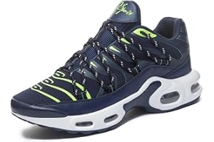 Amsion Homme Air Chaussures de Course à Pied Tendance pour avec Coussin Mode Baskets décontractées pour la Marche Le Tennis Le Basket-Ball la Gym Les Sports