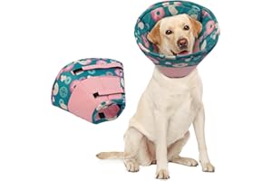 Hjumarayan Halskrause Hund Weich - Hundekragen Leckschutz, Schutzkragen Hund Wasserdicht Kragen nach OP, Leicht Trichter Verhinderung von Wunden Leckt oder Kratzt (Rosa L)