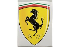 SBD Decals 1 Estilo 3D Ferrari Insignia de la Cresta Die Cut Decal