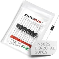 Confezione da 50 pezzi) Chanzon 1N5402 Diodo raddrizzatore Diodi Schottky 3A 200V DO-201AD (DO-27) Axial 5402 IN5402 3 Amp 200 Volt diodi al silicio elettronici