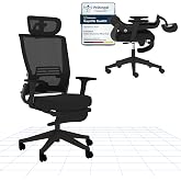FLEXISPOT FOLDEX Silla de Oficina Ergon&oacute;mica, Silla de Oficina Plegable con Apoyo Lumbar, Reposabrazos Regulables en Altura,