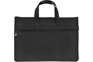 ARTHONOR A4 Portable Document Folder Pouch Lightweight Business Briefcase Office Handbag Paper Storage Organiser File Bag for Women Men Business Meeting