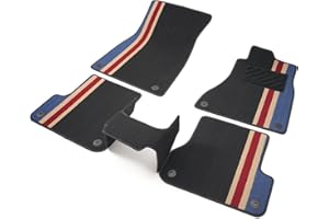 Crokomat Car Mats Fit Audi A6 S6 2011-2018 C7 Saloon & Avant & Allroad s line Tailored Deluxe Car Floor Mats Velour Carpet with Rubber Back For 2011 2012 2013 2014 2015 2016 2017 2018 Accessories