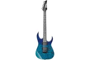 Ibanez GRG120QAASP-BGD GIO Series Guitarra eléctrica - Herrajes negros - Gradiation azul