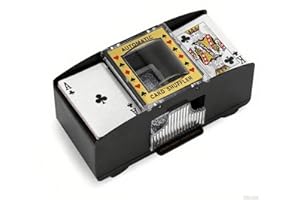 Miawtro Kartenmischmaschine Elektrische für 1-2 Decks,Batteriebetrieben Mischmaschine Karten, Kartenmischer,Card Shuffler, Karten Mischgerät, Kartenmischgerät für UNO, Blackjack und Texas Hold Em