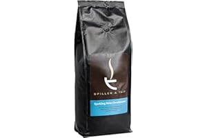 Spiller & Tait Sparkling Water Decaffeinated Coffee Beans 1kg Bag – Fairtrade and Fresh Roasted – Suitable for All Coffee Machines