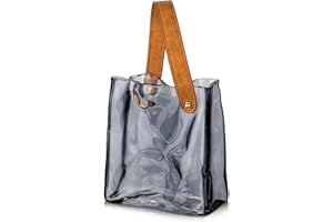 Hollyone 17cm Thickened Glass Vase for Flowers, Black Flower Vase for Room Decor Aesthetic, Unique Vases with Handle for Wedding, Living Room, Mantel, Shelf, Home Decor, Bedroom, Kitchen Decorations