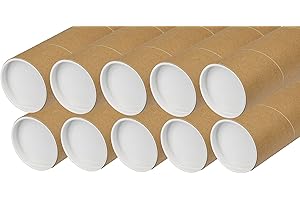 GENERIC V1 TRADE Postal Tube, Practical Packaging Material for Drawings and Posters, Secure Packaging (Shipping Tube 70 x 750 mm x 10)