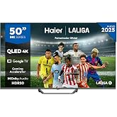 Haier QLED 4K UHD H50S81FUX - 50", Smart TV, Google TV, Dolby Audio, HDR 10, Smart Remote Control, Google Assistant, Bluetoot