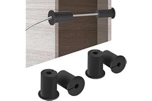 ACTIMED 4 Pcs Cable Grommet Kit for Starlink, Wall Pass Through Grommets Compatible with Starlink Mount for Cord Protection, Cable Routing Bushings for 1" Wall Hole, Starlink Accessories(Black).