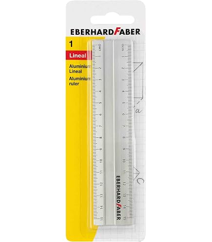 Produktbild von 3 Stück Lineal 15 Cm Transparent - Flexibel, Mit Cm/inch Skala