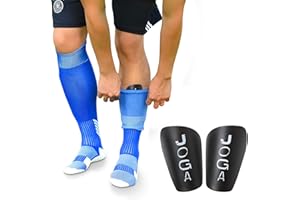 Joga Mini Shin Guards for Soccer Players Ultra Compact Lightweight Youth Shin Pads for Protection Small Guard for Soccer Athletes Football Pads for men Women Kids