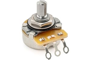 MUSICLILY CTS A250K Potenziometro Short Split Shaft Audio Pot per Chitarra Elettrica Basso, 10% Tolleranza