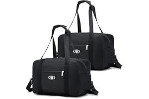 BKAZV 2X Bolsa Viaje Ryanair 40x20x25 Bolso de Mano para Maletas de Viaje Plegable Nailon Impermeable Maleta de Mano Bolsa de Viaje Bolsa Fin de Semana Neceser Viaje para Vuelo, Camping