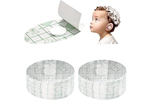 GREACESRIO 120 Pezzi Adesivi per Orecchie Impermeabili per Bambini, rotezione Impermeabile per Copri Orecchie, Adesivo Impermeabile di Protezione Dell'orecchio Monouso per Bambini Adulti Doccia Nuoto, 6.8*4.5cm