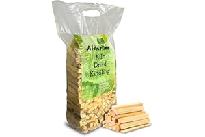 Alderline Premium Kindling Wood 3 KG - Firewood Sticks for Effortless Ignition in Pizza Ovens, Log Burners, and BBQ Charcoal - Perfectly Packaged in Bag for Convenience and Low Smoke Emission (1 Bag)