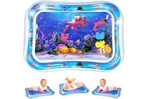 TOCAVE Aufblasbare Spielmatten, Wassermatte Baby, Baby Spielzeuge 3 6 9 Monate Baby Wassermatte, Wassermatte Baby wassergefüllte Spielmatte Wasserspielmatte Spielzeug (Oktopus)