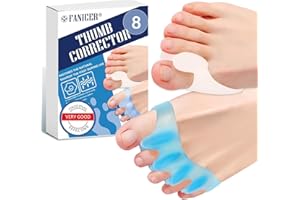 NAILPRETTY 4 Pares Correctores de dedos del pie, Separador de Dedos del Pie, Para Evitar Roce Aliviar la, Corrector de Dedos de Pies para Relajar y Estirar, separador pie para Mujer y Hombre