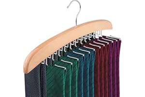 ONEVER Gancio di Legame di Legno, Singolo Gancio 24 Lega Gancio di Legno Naturale organizzatore Rack, la Scelta Migliore per Il Vostro organizzatore del Vestiario