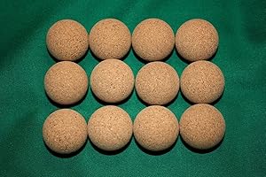 Supreme Set di 12 palline per Baby Foot Sughero, 35 mm, Multicolore, Adulto