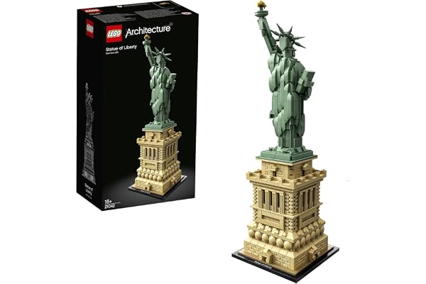 LEGO 21042 Architecture La Statue de la Liberté, Ensemble de Construction Skyline, Modèle de Collection et d'Exposition pour Adultes