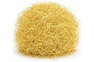 HAPPYMAS Engelshaar für Weihnachten & Advent als Dekoration & Deko ca. 15 Gramm (Gold)