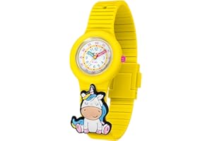 HIP HOP, Collezione PINTASTIC!, Orologio Bambini, Movimento al Quarzo, Cassa 32 mm, Resistente all'Acqua, Cinturino in Silicone Ipoallergenico, con 5 Elementi Decorativi a Tema Inclusi, Idea Regalo