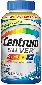 Centrum Silver Men 50+ Multivitamin or Multimineral Supplement 275 Tablets