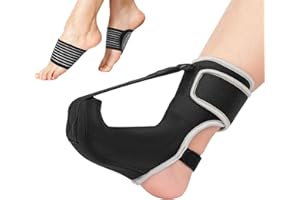 Cosmeria Fasce per Fascite Plantare e Sperone Calcaneare, Calze Ortopediche con Stecca Notturna, Dispositivo di Stimolazione della Pressione per Il Dolore al Tallone di Notte