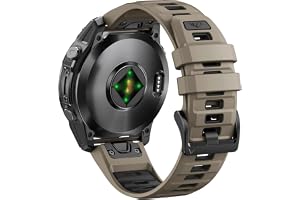 ANBEST Armband för Garmin Fenix 6/7/8 47 mm/5, 22 mm Quick-fit silikonarmband för Fenix 5/Forerunner 945/935/955/Epix Gen 2/P