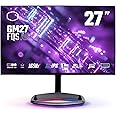 Cooler Master GM27-FQSA 27” ARGB 2K IPS 165Hz QHD 2560 x 1440 PC Monitor, 1ms (MPRT), HDR10, FreeSync Premium, DP*1, HDMI 2.0 * 2, USB B*1, USB A*2, USB C*1, VESA Mount (CMI-GM27-FQSA-US)
