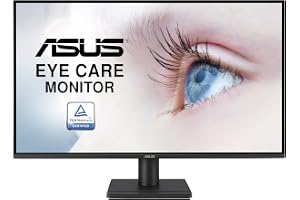 VA27AQ 27-tums LED-skärm 2560 x 1440 QHD vid 75Hz | Svarstid på 1 ms, 75 Hz, HDMI, DisplayPort och VGA, högtalare, svagt