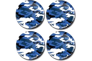 Biomar Labs 4 x 60mm Adhesivo Pegatinas para Tapas de Rueda de Centro Tapacubos para Coche Camuflaje Militar A 2160 Z*