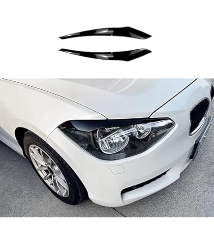 Sourcils De Phare Pour BMW X1 E84 (2009-2014) - 2 Pièces En ABS - Autocollants Noirs