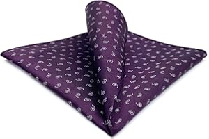 S&W SHLAX&WING Carré De Poche Motif Cachemire Détaillé 32cm Costume Élégant Soirée Événement