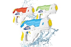 Sternstunde 3pcs Pistola De Agua, Pistola Agua NiñOs, 300ml De Capacidad Alcance De Disparo De 6-8m, Juguetes De Piscina Super Soaker Gun, Ideal para Juegos En Piscina De Verano Y Fiestas En La Playa