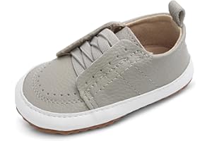 Dotty Fish Scarpe in Pelle Casual per Bambini. Antiscivolo con Suola di Gomma per Bambini e Bambine. Primi Camminatori. (18.5 EU - 24 EU)