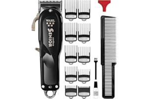 WAHL PROFESSIONAL Wahl 5 Star Cordless Senior Clipper, Professional Hair Clippers, Pro Haircutting Kit, Clippers for Thick Hair, Taper Lever, Fading, Close Cut, Powerful Motor, Cordless, Lightweight, Barbers Supplies