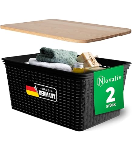 Rotho Country Couvercle En Rotin Pour La Boîte De Rangement Country A4