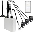 OWON 3 Phase WiFi Smart Home Energy Monitor, 3 Phase Clamp Meter with 3 200A Circuit Level Sensors Vue Real Time Electricity Monitor Meter Smart Life Energy Monitor