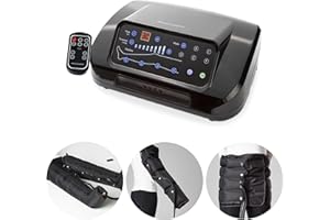 Dinamicamed ® PRO 4.0 Pressoterapia Linfodrenaggio Professionale Digitale Classic, Pressoterapia per Casa con 6 Programmi, Massaggio Linfodrenante 4 Camere Gambali XL, Fascia Addome e 2 Bracciali