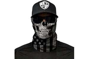 ‎SA FISHING SA Fishing Face Shield Halstuch - viele verschiedene Designs - Multifunktionstuch Schutzmaske Totenkopf Schal Gesichtsmaske Sturmhaube Bandana Ski Motorrad