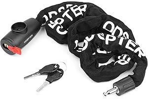 CHGANG Bike Lock, Bicycle Lock Thick Heavy Duty Anti-Theft Bike Chain Lock High Security Cycling Lock with 2 Keys Suitable for Scooters Mountain Bikes, Door, Skateboards，Gate