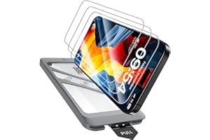 TAURI 3 Sztuki Ochraniacz Ekranu do iPhone 16 6,1" z Automatyczne Odpylanie Szybka Instalacja Narzędziem, Szkło Hartowane, Odporne na Zarysowania, Bez Pęcherzyków Powietrza Film